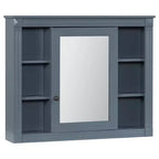 CASAINC 35 x 28 Mirror Cabinet with 6 Open Shelves, Wall Mounted Bathroom Medicine Cabinet (No Vanity)