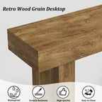 Tavolo consolle lungo rettangolare in legno 63 Farmhouse con contenitore