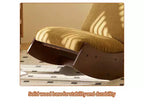 Poltrona reclinabile con base in legno Glider Lounge Rocking Chair con rivestimento in velluto a coste, versatile poltrona da lettura per soggiorno, camera da letto