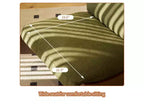 Poltrona reclinabile con base in legno Glider Lounge Rocking Chair con rivestimento in velluto a coste, versatile poltrona da lettura per soggiorno, camera da letto