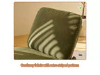 Poltrona reclinabile con base in legno Glider Lounge Rocking Chair con rivestimento in velluto a coste, versatile poltrona da lettura per soggiorno, camera da letto