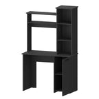 Scaffale a cubo a 4 livelli da 71", con 3 ante, organizer in truciolato di noce (10 cubi a scaffale aperto per soggiorno e ufficio)