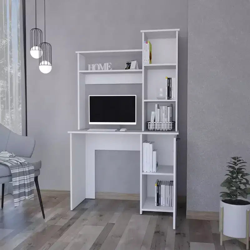 Scaffale a cubo a 4 livelli da 71", con 3 ante, organizer in truciolato di noce (10 cubi a scaffale aperto per soggiorno e ufficio)