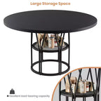 Consolle Lunga 160 cm, Tavolo da Ingresso Stile Rustico con 2 Cassetti e Gambe a X per Ingresso, Corridoio, Soggiorno, Marrone Caldo