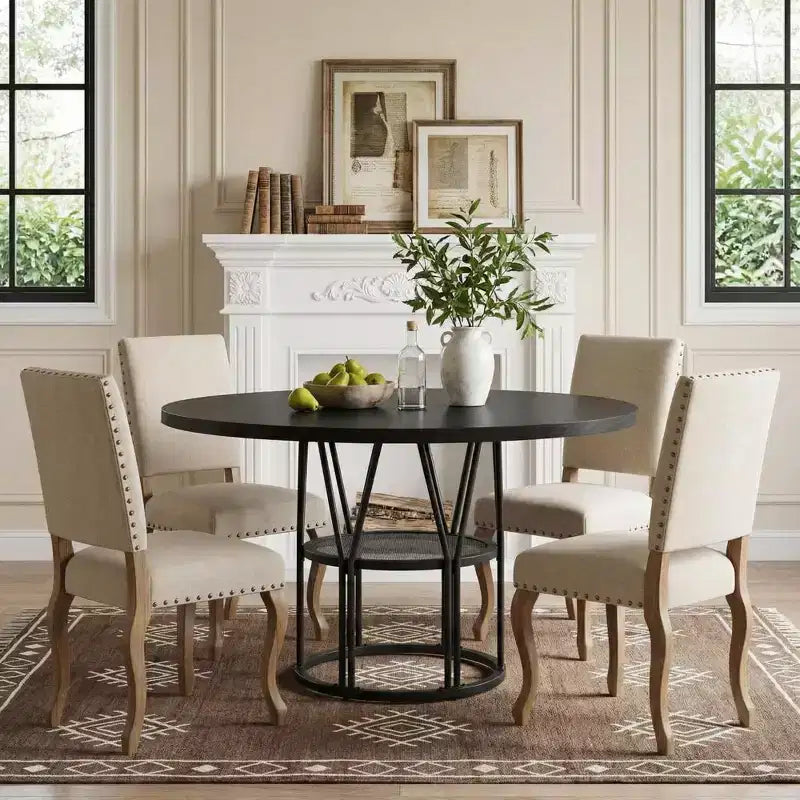 Consolle Lunga 160 cm, Tavolo da Ingresso Stile Rustico con 2 Cassetti e Gambe a X per Ingresso, Corridoio, Soggiorno, Marrone Caldo