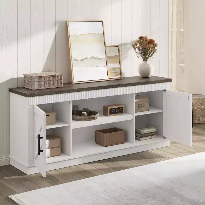 Tavolo da pranzo rotondo in legno massello da 47 pollici, base a piedistallo intersecante color miele per 4-6 persone per cucina e sala da pranzo