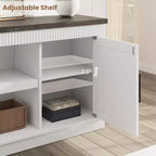 Tavolo da pranzo rotondo in legno massello da 47 pollici, base a piedistallo intersecante color miele per 4-6 persone per cucina e sala da pranzo