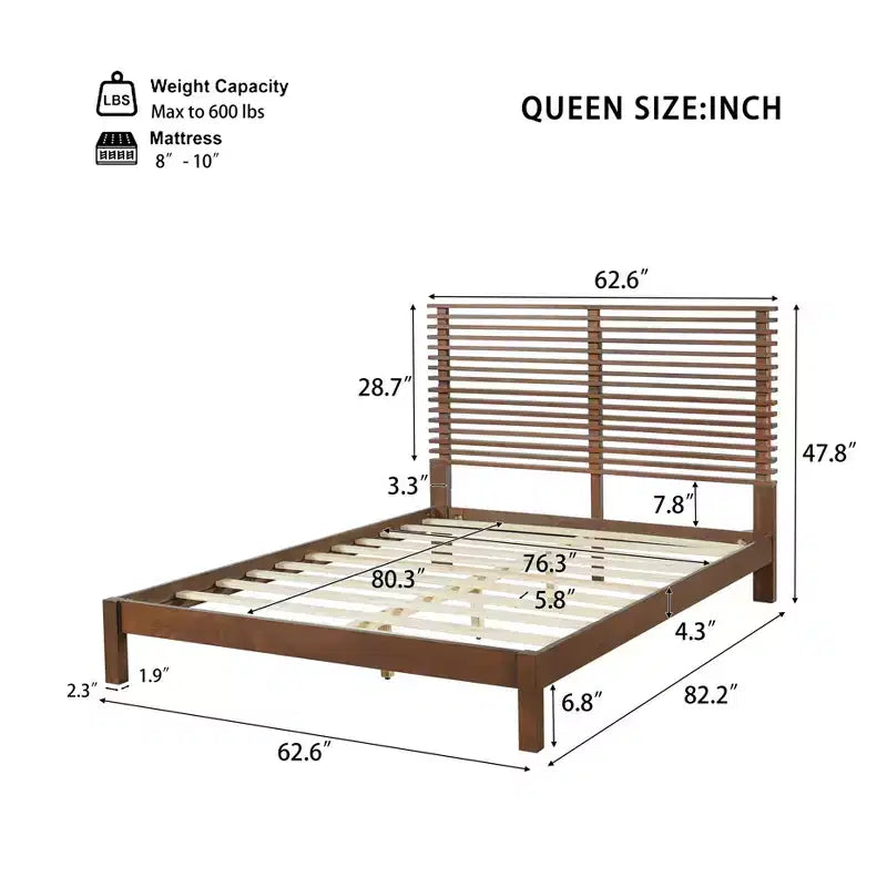 Moderni Set Camera da Letto in Legno da 3 Pezzi con Testiera e 2 Comodini