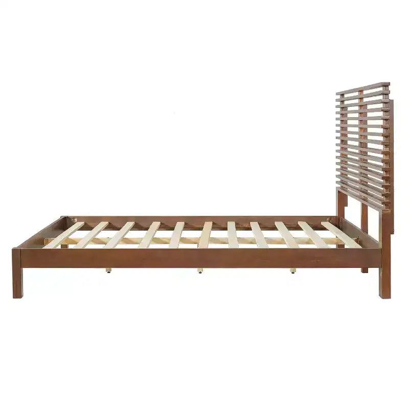 Moderni Set Camera da Letto in Legno da 3 Pezzi con Testiera e 2 Comodini