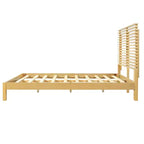 Moderni Set Camera da Letto in Legno da 3 Pezzi con Testiera e 2 Comodini