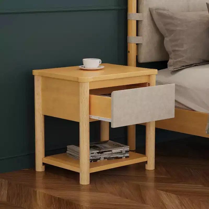 Moderni Set Camera da Letto in Legno da 3 Pezzi con Testiera e 2 Comodini
