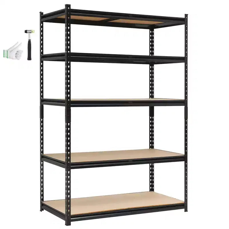 Scaffali da garage per carichi pesanti, mensole portaoggetti regolabili a 3 ripiani, 91x46x91 cm, portata 600 kg, scaffalature portaoggetti regolabili