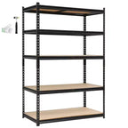 Scaffali da garage per carichi pesanti, mensole portaoggetti regolabili a 3 ripiani, 91x46x91 cm, portata 600 kg, scaffalature portaoggetti regolabili