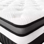 Materasso in Offerta, Materasso Ibrido Queen da 14 Pollici in Scatola con Memory Foam in Gel, Supporto a Molle Insacchettate a Zone, Sonno Rinfrescante, Sensazione Media