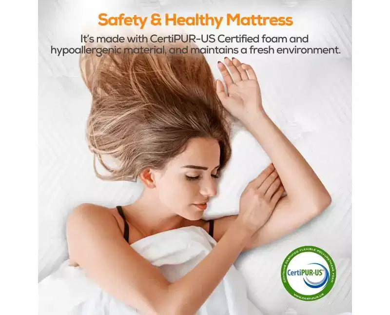 Materasso in Offerta, Materasso Ibrido Queen da 14 Pollici in Scatola con Memory Foam in Gel, Supporto a Molle Insacchettate a Zone, Sonno Rinfrescante, Sensazione Media