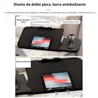 Tavolo Laterale / Servitore da Letto e Divano con Ruote, Scrivania Regolabile in Altezza per Laptop per Casa, Ufficio o Uso Comodino