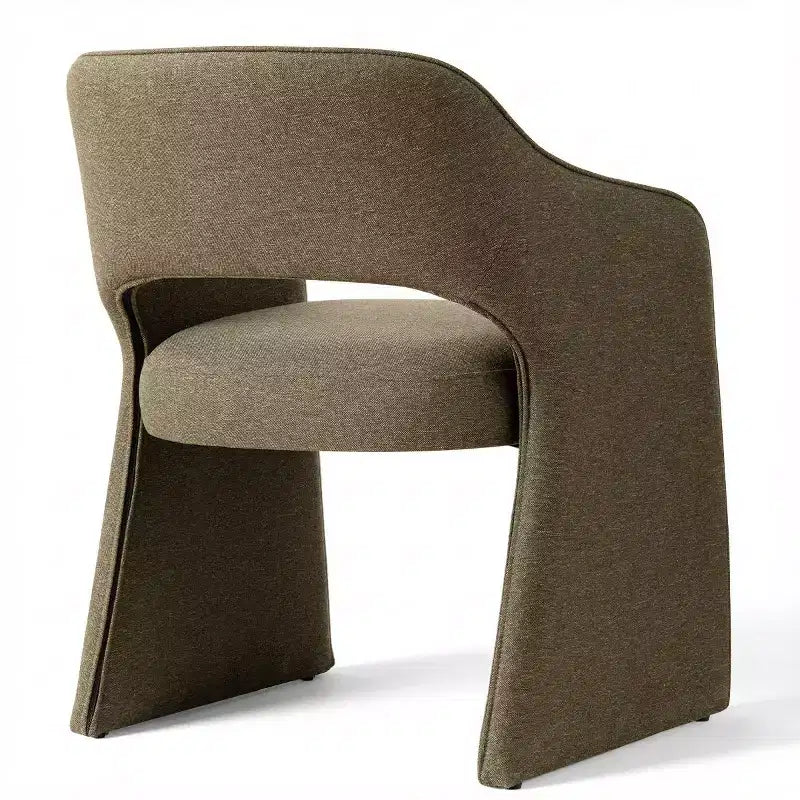 Sedie da pranzo moderne imbottite set da 2, sedie da sala da pranzo completamente imbottite con schienale curvo e bracciolo integrato, sedie d'accento