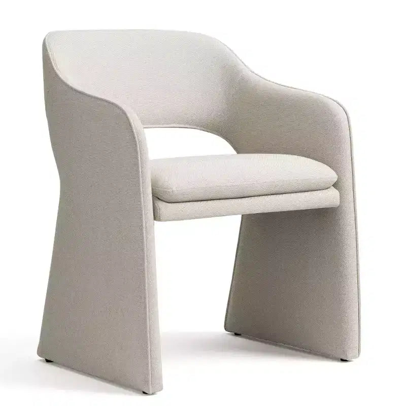 Sedie da pranzo moderne imbottite set da 2, sedie da sala da pranzo completamente imbottite con schienale curvo e bracciolo integrato, sedie d'accento