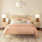 Letto matrimoniale in rattan