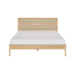 Letto matrimoniale in rattan