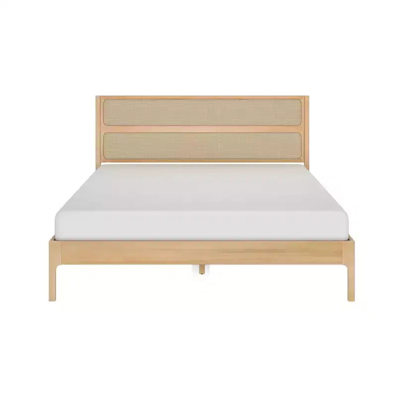 Letto matrimoniale in rattan
