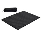 VEVOR Japanese Tatami Mat, Queen Size Foldable Japanese Tatami Mattress, Futon Mattress with Storage Bag, 9-Layer Floor Mat, 80 x 60 x 3.5 in, Black