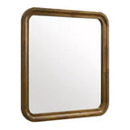 Specchio con cornice in legno, finitura noce