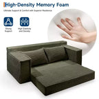 Divano Letto Convertibile, Divano Letto Senza Struttura con 2 Cuscini, Divano Estraibile Pieghevole, Divano Letto a Due Posti, Divano Futon per Soggiorno Camera da Letto