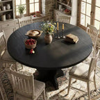 Tavolo da pranzo ovale allungabile salvaspazio per 4-8 persone - Piano in legno estensibile da 120-160 cm - Robusta struttura in metallo - Tavolo da cucina moderno stile farmhouse