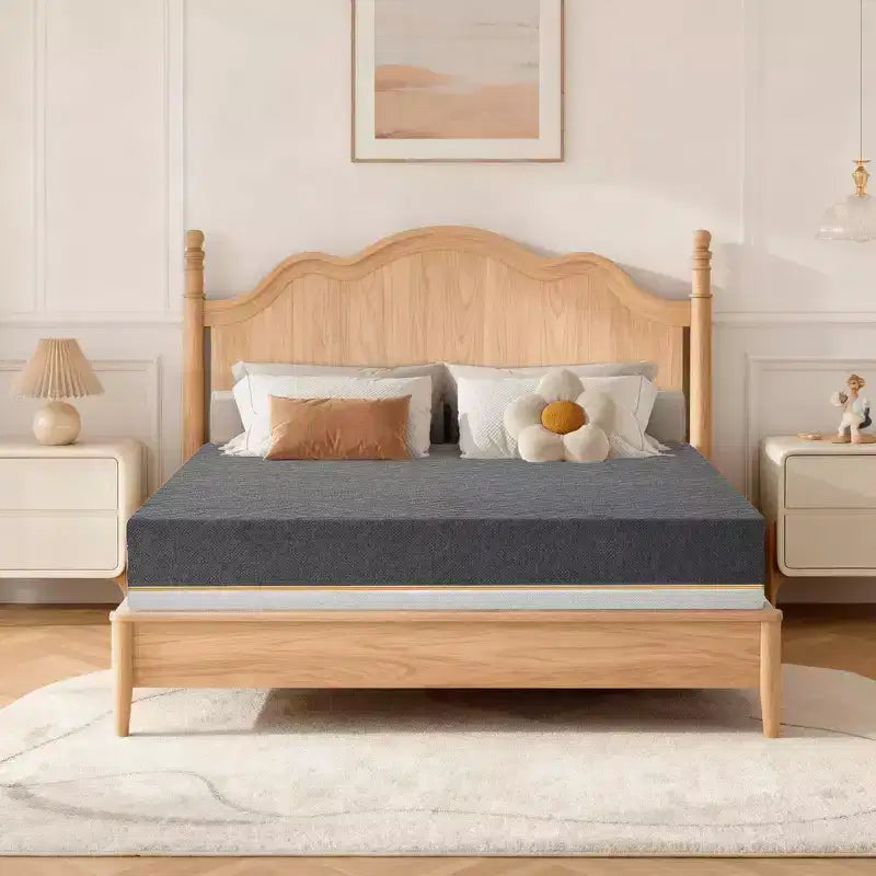 Media - Materasso a doppia faccia extra rigido King, materasso in memory foam extra rigido da 14 pollici per il mal di schiena, materasso a letto ad alta densità in scatola