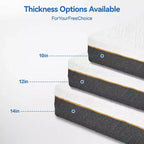 Media - Materasso a doppia faccia extra rigido King, materasso in memory foam extra rigido da 14 pollici per il mal di schiena, materasso a letto ad alta densità in scatola