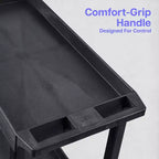 Carrello multiuso compatto a tre ripiani, 24 L x 18 P x 34,25 H