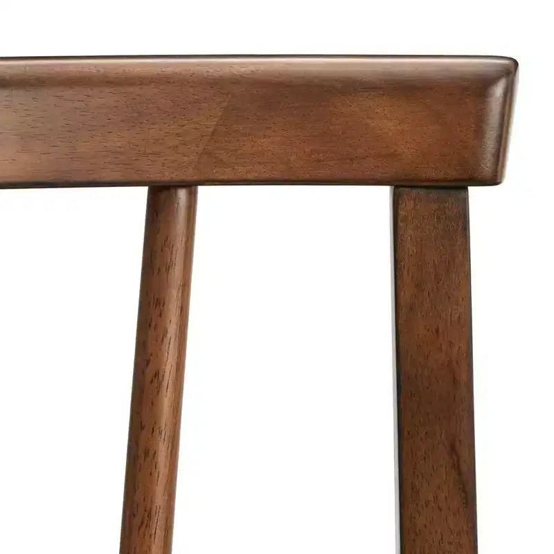 Set di 2 sedie da pranzo imbottite moderne Spindle beige/noce
